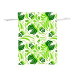 Green leaves Lightweight Drawstring Pouch (L) Back