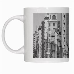 Aerial View Montevideo Uruguay White Mugs by dflcprintsclothing