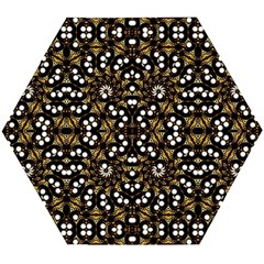 Modern Geometric Ornate Pattern Wooden Puzzle Hexagon by dflcprintsclothing