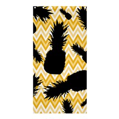 Ananas Chevrons Noir/jaune Shower Curtain 36  X 72  (stall)  by kcreatif