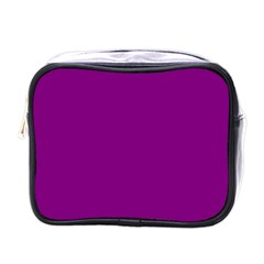 Color Purple Mini Toiletries Bag (one Side) by Kultjers