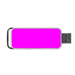 Color Fuchsia / Magenta Portable Usb Flash (two Sides)
