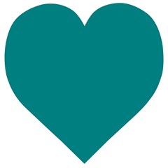 Color Teal Wooden Puzzle Heart by Kultjers