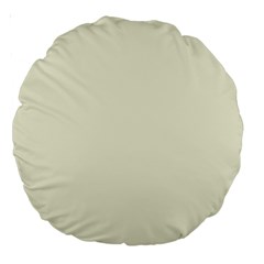 Color Beige Large 18  Premium Round Cushions