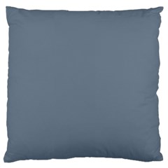 Color Slate Grey Large Cushion Case (two Sides) by Kultjers