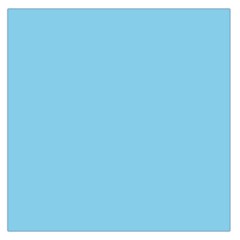 Color Sky Blue Large Satin Scarf (square)