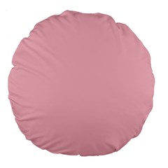 Color Pink Large 18  Premium Flano Round Cushions by Kultjers