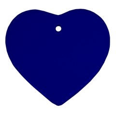 Color Dark Blue Ornament (heart) by Kultjers