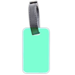 Color Aquamarine Luggage Tag (two Sides) by Kultjers