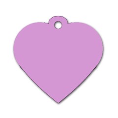 Color Plum Dog Tag Heart (one Side) by Kultjers