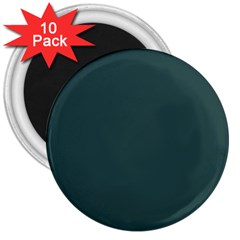 Color Dark Slate Grey 3  Magnets (10 Pack)  by Kultjers