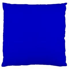 Color Medium Blue Standard Flano Cushion Case (two Sides) by Kultjers