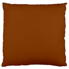 Color Saddle Brown Large Cushion Case (one Side) by Kultjers