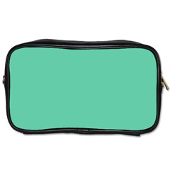 Color Medium Aquamarine Toiletries Bag (two Sides)