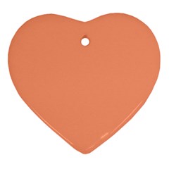 Color Light Salmon Ornament (heart) by Kultjers