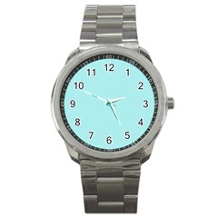 Color Pale Turquoise Sport Metal Watch