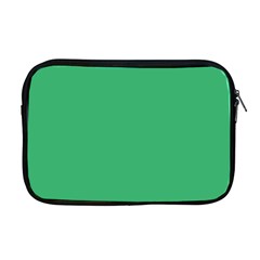 Color Medium Sea Green Apple Macbook Pro 17  Zipper Case by Kultjers