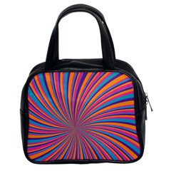 Psychedelic Groovy Pattern 2 Classic Handbag (Two Sides)