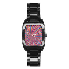 Psychedelic Groovy Pattern 2 Stainless Steel Barrel Watch