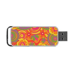 Geometric Floral Pattern Portable Usb Flash (two Sides) by designsbymallika