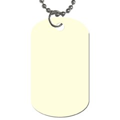 Color Light Yellow Dog Tag (two Sides) by Kultjers