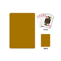 Color Dark Goldenrod Playing Cards Single Design (mini) by Kultjers