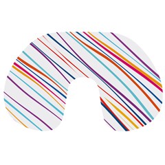 Beautiful Stripes Travel Neck Pillow by designsbymallika