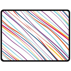 Beautiful Stripes Double Sided Fleece Blanket (large) 