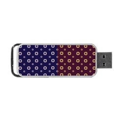 Baatik Print Portable Usb Flash (one Side) by designsbymallika