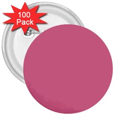 Color Pale Violet Red 3  Buttons (100 pack) 