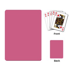 Color Pale Violet Red Playing Cards Single Design (Rectangle)