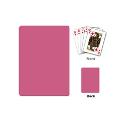 Color Pale Violet Red Playing Cards Single Design (Mini)