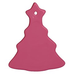 Color Pale Violet Red Ornament (Christmas Tree) 