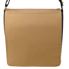 Color Burlywood Flap Closure Messenger Bag (s) by Kultjers