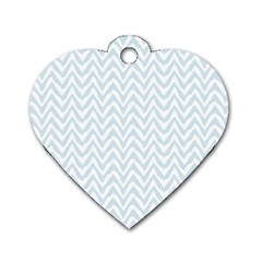 Formestrianglesblancbleuclair99 Dog Tag Heart (one Side) by kcreatif