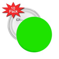 Color Neon Green 2 25  Buttons (10 Pack) 