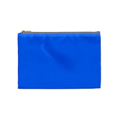 Color Deep Electric Blue Cosmetic Bag (medium)