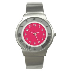Color Cherry Stainless Steel Watch