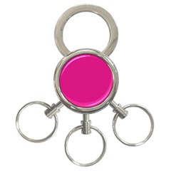 Color Barbie Pink 3-ring Key Chain by Kultjers
