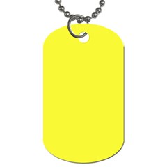 Color Maximum Yellow Dog Tag (one Side) by Kultjers