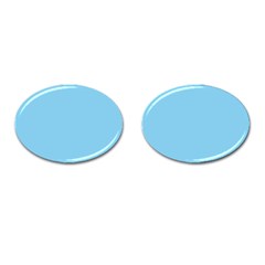 Color Baby Blue Cufflinks (Oval)