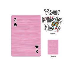 Pink Knitted Pattern Playing Cards 54 Designs (mini) by goljakoff