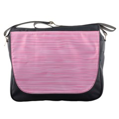 Pink Knitted Pattern Messenger Bag by goljakoff