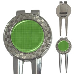 Green Knitted Pattern 3-in-1 Golf Divots by goljakoff