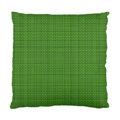 Green Knitted Pattern Standard Cushion Case (two Sides) by goljakoff