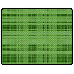 Green Knitted Pattern Fleece Blanket (medium)  by goljakoff