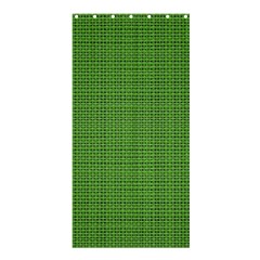 Green Knitted Pattern Shower Curtain 36  X 72  (stall) 