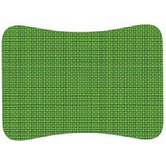 Green Knitted Pattern Velour Seat Head Rest Cushion by goljakoff