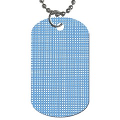 Blue Knitted Pattern Dog Tag (two Sides) by goljakoff