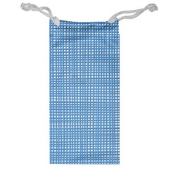 Blue Knitted Pattern Jewelry Bag by goljakoff